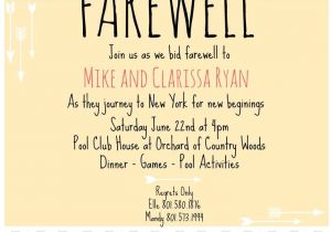 Invitation for Farewell Party Wording 7 Best Farewell Invitation Images On Pinterest