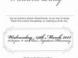 Invitation for Farewell Party Wording Farewell Party Invitation Wording