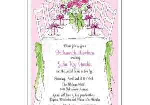 Invitation for Lunch Party Samples Bridesmaids Luncheon Invitations Paperstyle