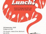 Invitation for Lunch Party Samples Free Team Lunch Invitation Template In Adobe Illustrator