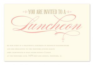 Invitation for Lunch Party Samples Luncheon Elegance Corporate Invitations by Invitation