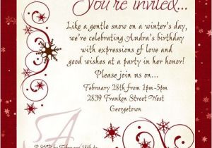 Invitation for Lunch Party Samples Woman 39 S Birthday Lunch Invitation Winter Party Chic