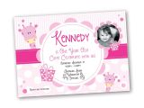 Invitation for One Year Old Birthday Party 1 Year Old Girl Birthday Invitation Giraffe theme Design