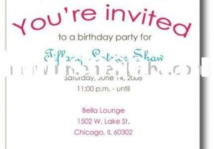 Invitation format for Party Birthday Invites Awesome Party Invitations Wording