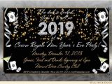 Invitation Ideas for New Years Eve Party Golden New Years Eve Party Invitations Count Down Clock 2019