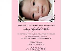 Invitation Letter for Baptism Sample Invitation for Baby Girl Christening Image