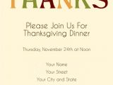 Invitation Letter for Thanksgiving Party Easy Thanksgiving Dinner Invitation Card Design with