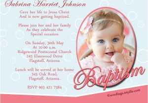 Invitation Message for Baptism Baptism Invitation Wording Samples Wordings and Messages