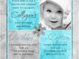 Invitation Message for Birthday and Baptism 1st Birthday and Christening Baptism Invitation Sample