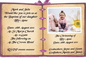 Invitation Message for Birthday and Baptism Birthday and Baptism Invitations First Birthday and
