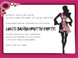 Invitation to A Bachelorette Party Wording Party Invitations Bachelorette Party Invitation Wording