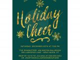Invitation to A Company Christmas Party Corporate Holiday Party Invitations Golden Holiday Cheer