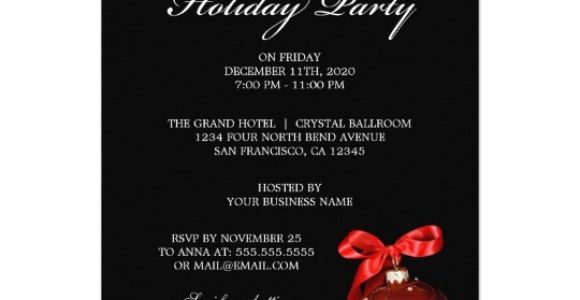 Invitation to A Company Christmas Party Corporate Holiday Party Invitations Zazzle Com