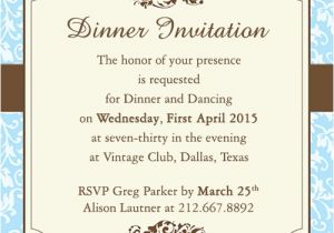 Invitation to A Dinner Party Wording Fab Dinner Party Invitation Wording Examples You Can Use