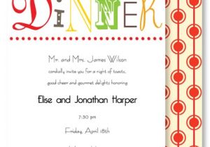 Invitation to A Dinner Party Wording Informal Dinner Party Invitation Wording Cimvitation