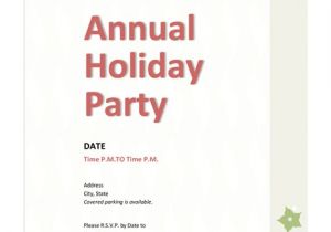 Invitation to Company Holiday Party Pany Holiday Party Invitation Fice Templates