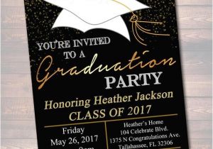 Invitation to High School Graduation Party Editable Graduation Party Invitation High School Graduation