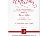 Invitation Wording for 70th Birthday Surprise Party 70th Birthday Surprise Party Invitations Red 70th