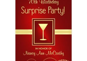 Invitation Wording for 70th Birthday Surprise Party Custom 70th Birthday Surprise Party Invitations 5 Quot X 7