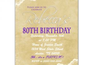 Invitations for 80th Birthday Surprise Party 80th Birthday Invitation Surprise Party Invite by