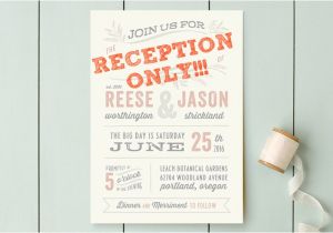 Invitations for A Wedding Reception Only Reception Only Wedding Invitations that Won 39 T Make Your