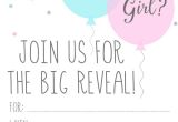 Invitations for Gender Reveal Party Baby Gender Reveal Party Ideas Happiness is Homemade