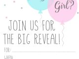 Invitations for Gender Reveal Party Baby Gender Reveal Party Ideas Happiness is Homemade