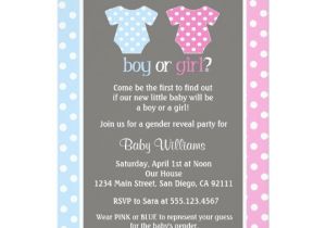 Invitations for Gender Reveal Party Gender Reveal Party Baby Shower Invitations Zazzle Com