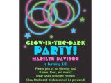 Invitations for Glow In the Dark Party Personalized Glow Invitations Custominvitations4u Com