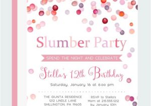 Invitations for Sleepover Party Templates 19 Party Invitation Templates Free Sample Example