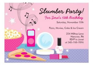 Invitations for Sleepover Party Templates Slumber Party Invitations Templates Free Cimvitation