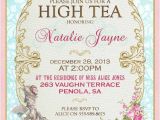 Invitations to A High Tea Party Marie Antoinette High Tea Invitation French Tea Party for