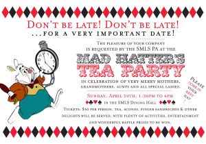 Invitations to A Mad Hatter Tea Party Mad Hatter Tea Party Invitations