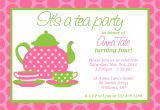 Invitations to A Tea Party Custom Printable Tea Party Invitation