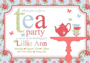 Invitations to A Tea Party Invitation Examle Tea Parties