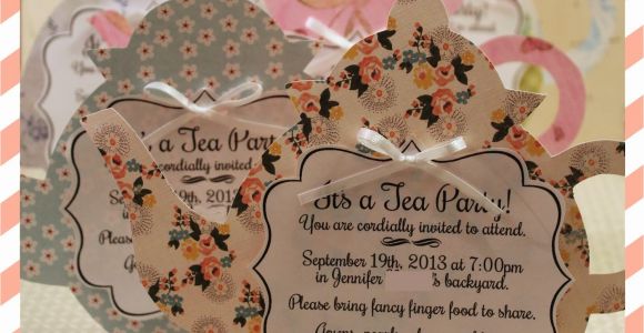 Invitations to A Tea Party the Craft Patch A Tea Party
