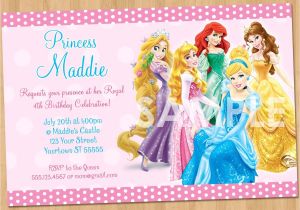 Invite A Princess to Your Party Princess Invitation Disney Princess Invitation Birthday