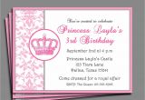 Invite A Princess to Your Party Princess Party Invitation Printable or Printed with Free