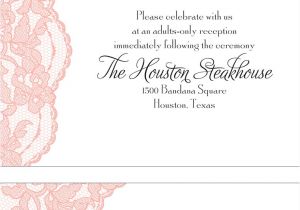 Invite for Wedding Wordings Adults Only Wedding Invitation Wording Invitations by Dawn