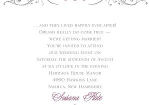Invite for Wedding Wordings Fairy Tale Wedding Invitation Wording Invitations by Dawn