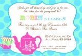 Invite to A Party Wording Tea Party Invitation Wording Tea Party Invitation Wording