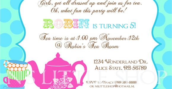 Invite to A Party Wording Tea Party Invitation Wording Tea Party Invitation Wording