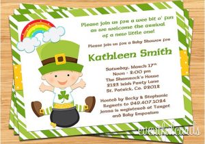 Irish Baby Shower Invitations St Patricks Day Irish Baby Shower Invitation by eventfulcards