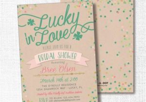 Irish Bridal Shower Invitations Lucky In Love St Patrick S Day Irish Bridal Shower