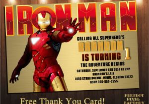 Iron Man Birthday Invitation Template Iron Man Birthday Invitations Best Party Ideas