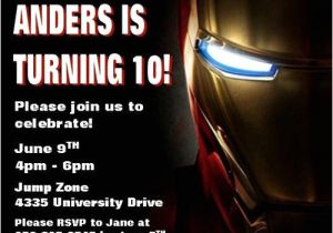 Iron Man Birthday Invitation Template Iron Man Birthday Invitations Ideas Free Printable