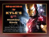 Iron Man Birthday Invitation Template Iron Man Birthday Invitations Ideas Free Printable