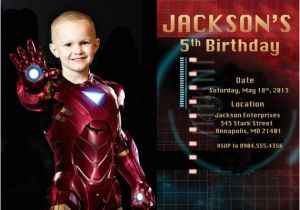 Iron Man Birthday Invitation Template Iron Man Birthday Party Invitation Digital Printable File