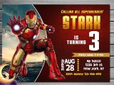 Iron Man Birthday Invitation Template Iron Man Invitation