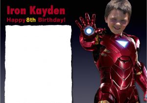 Iron Man Birthday Invitation Template Ironman Kayden Birthday Invitation Iron Man Birthday